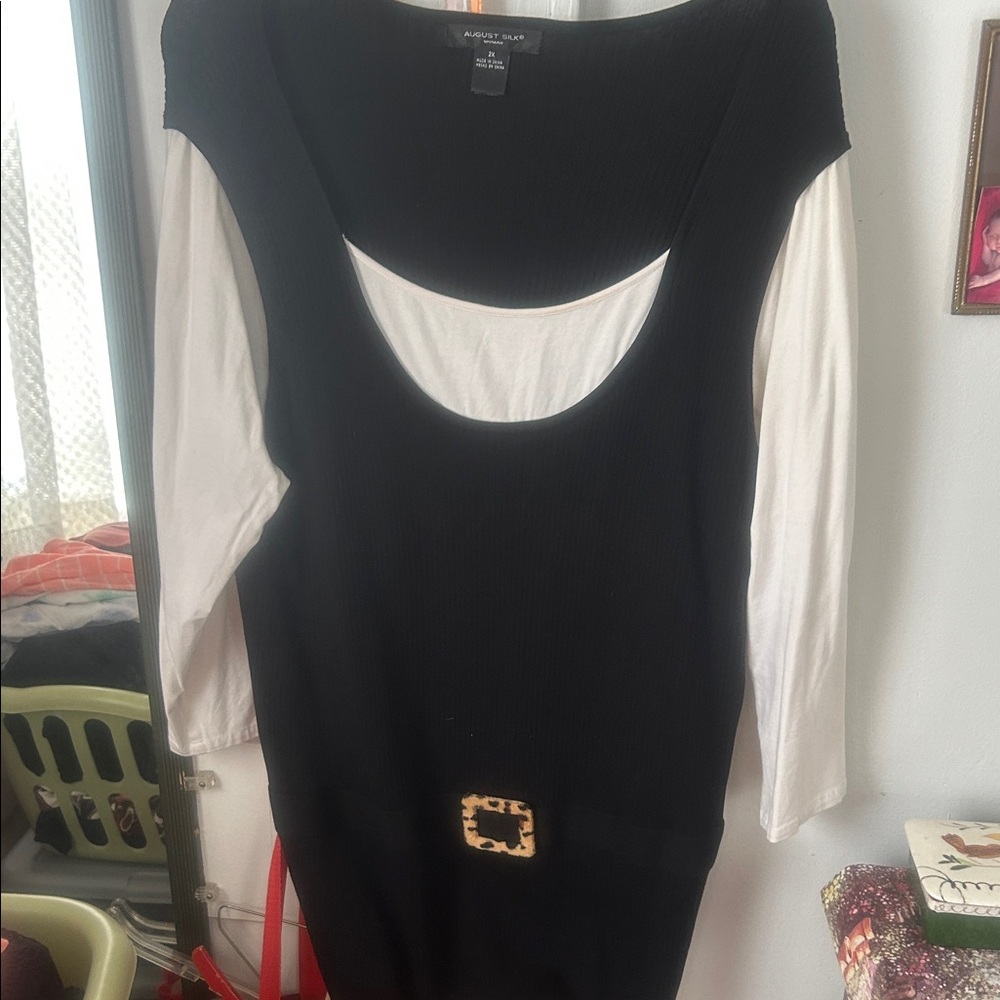 Black and White Layered top